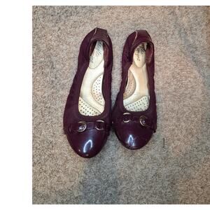 New Dexflex Comfort Women's Maroon Slip on Ballet Shoe Size 6